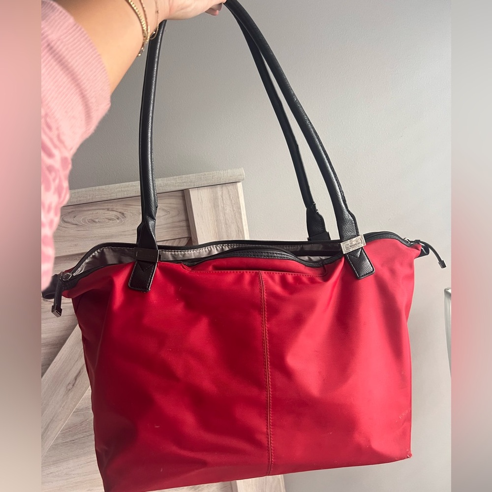 Samsonite Multi Pocket Red Travel Bag